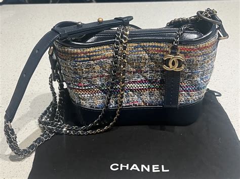 chanel tweed bag price|Chanel gabrielle tweed bag.